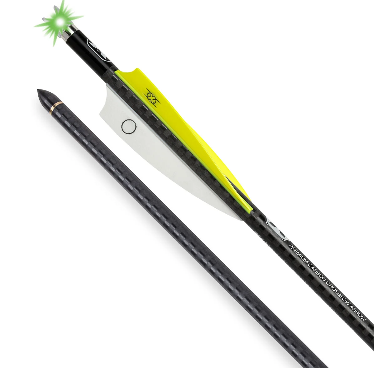 20-inch EVO-X Lighted Alpha-Blaze CenterPunch Premium Carbon Crossbow Arrows (3-pack)